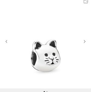 Pandora Curious Cat Charm Sterling Silver